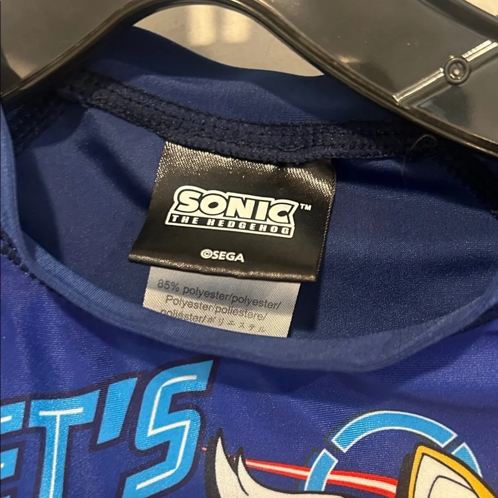 Sonic Kids Swim Rashguard Swim Set - Blue boys size 7/8